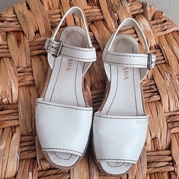๐ผ PRADA ESPADRILLES OPEN TOE SANDALS. - Picture 2 of 14